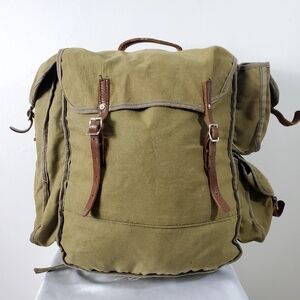 Vintage 80s Retro Military Style Backpack